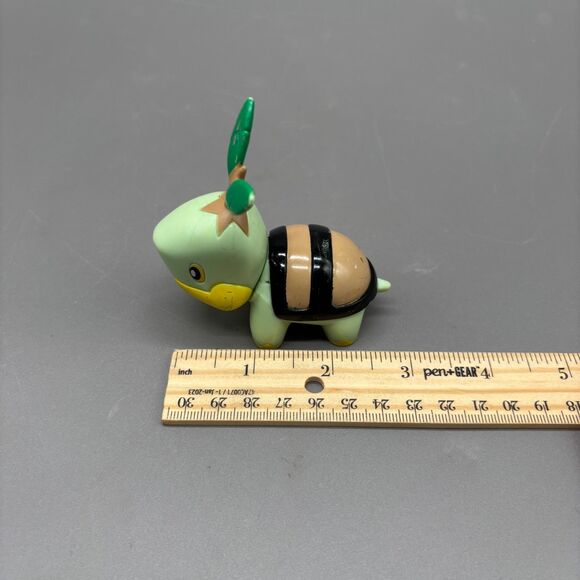 Turtwig Pokemon Figure 2007 Jakks Pacific Vinyl Toy Gen 4 Diamond Pearl Series - Picture 8 of 8